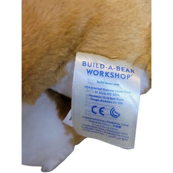2017 Build A Bear Corgi 12" Tan White Dog Plush Stuffed Stuffed Animal - Picture 7 of 8